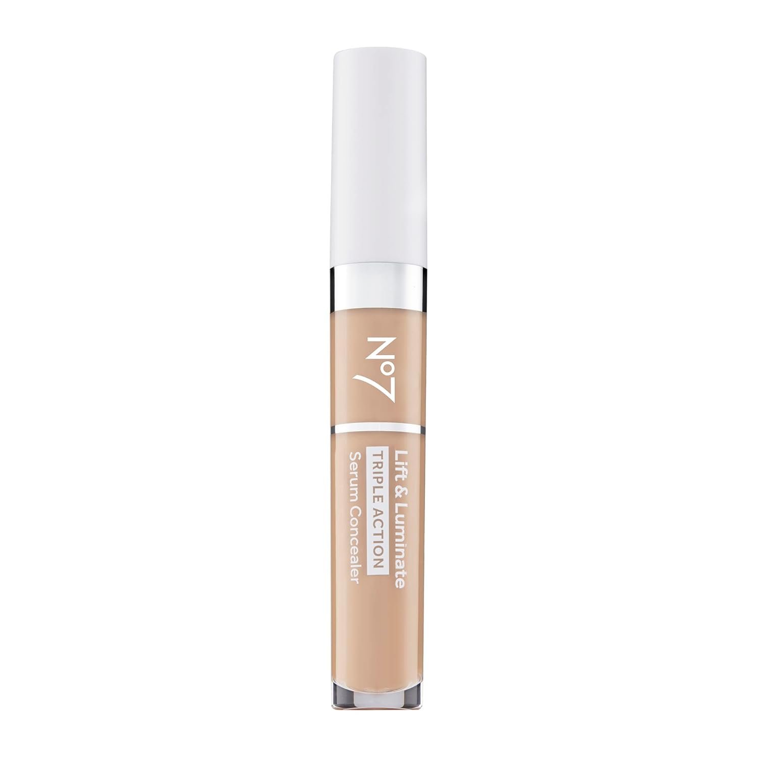 No7 Lift & Luminate Triple Action Serum Concealer – Light – Anti Aging Liquid Concealer Makeup for Blemishes & Dark Circles – Medium to Full Coverage Concealer for Face (8ml)