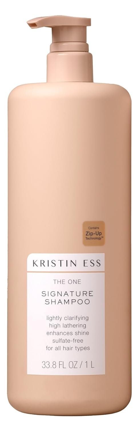 Kristin Ess Hair One Signature Shampoo with Avocado Oil + Castor Oil for Women – Lightly Clarifying Daily Sulfate Free Hydrating Shampoo, Color Safe, Vegan, 33.8 fl oz