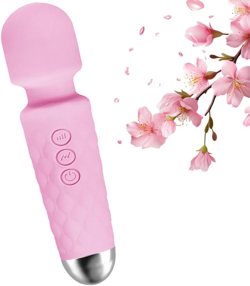 Portable Wireless Massager – 8 Speeds, 20 Modes, for Neck, Back, Arms, and Legs Muscle Relaxation (Rose Pink)