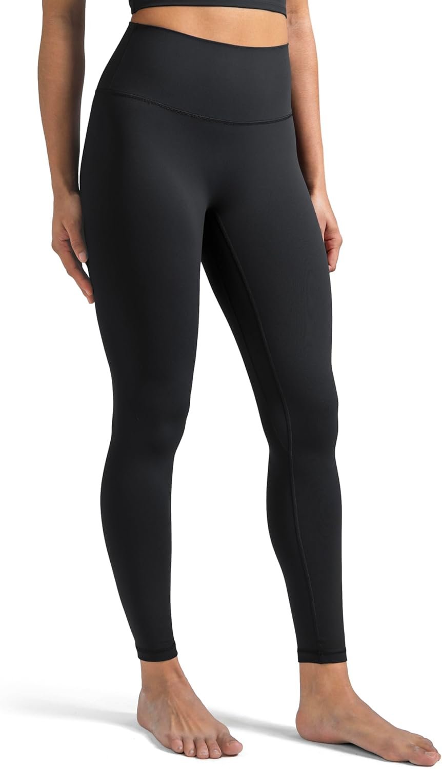 Colorfulkoala Dreamlux No Front Seam Leggings for Women 25″/28″ Inseam, Seamless High Waisted Buttery Soft Yoga Pants