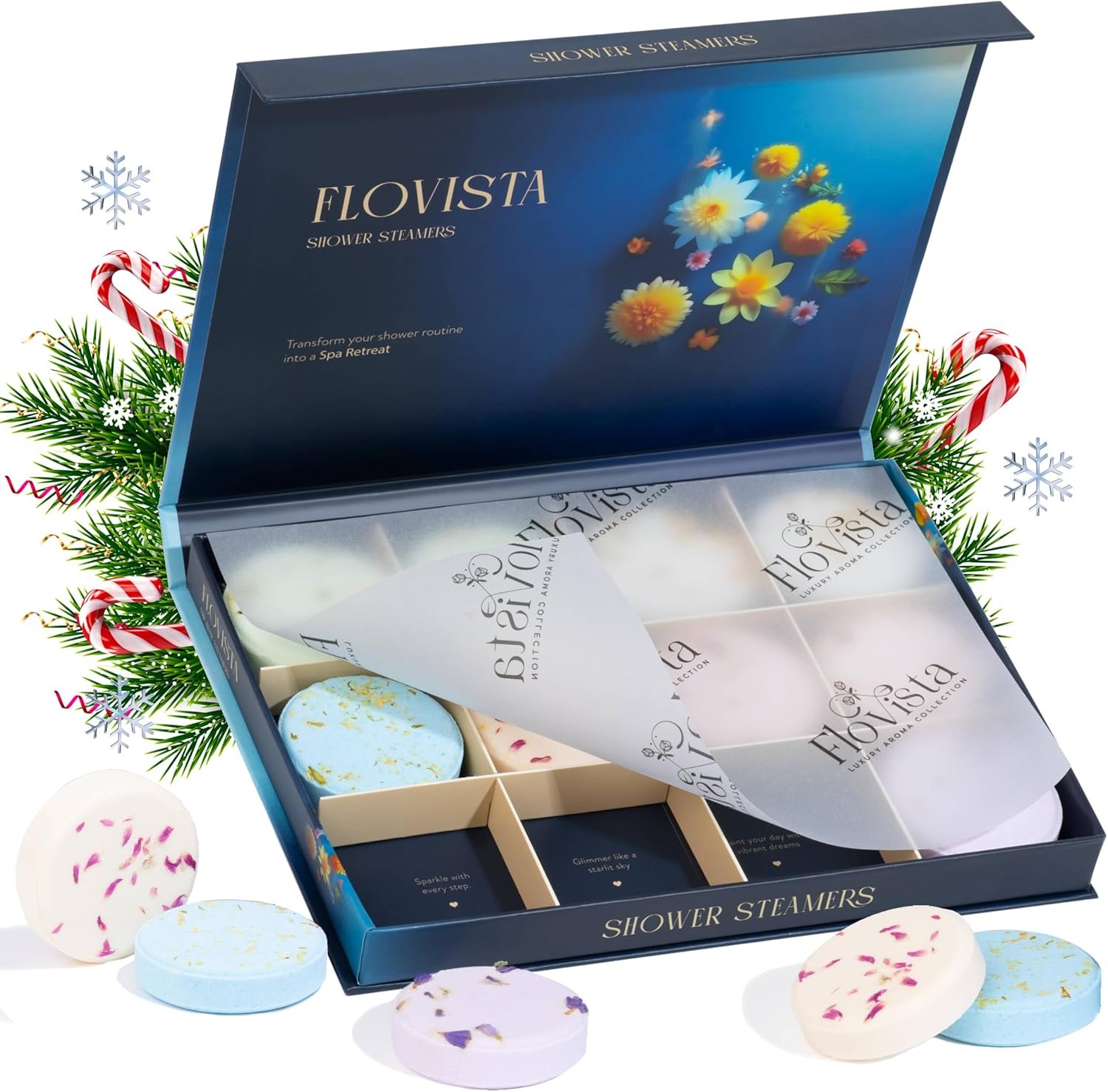 Gifts for Women, Aromatherapy Shower Steamers – 12-Pack Self Care & Spa Birthday Gifts for Women, Relaxation & Stress Relief, Bath Shower Bombs with Lavender & Eucalyptus Essential Oils