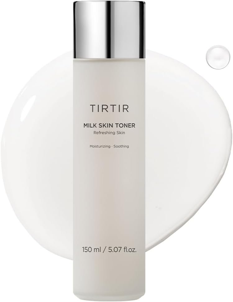 TIRTIR Milk Skin Rice Toner – Deep Moisturizing, Hydrating and Refreshing for face, Niacinamide, Ceramide, Rice Bran Extract, Nature-Oriented Ingredients, Korean Skin Care, Vegan, 150ml / 5.07 fl.oz.