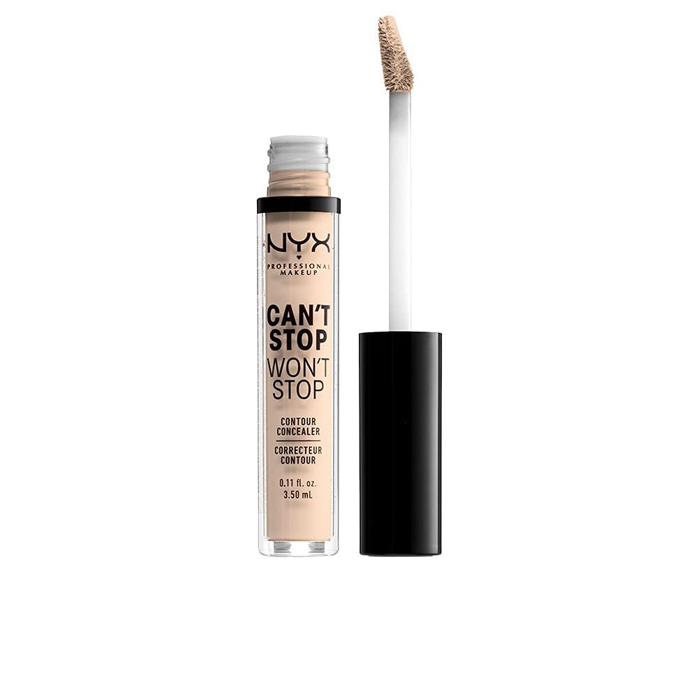 NYX PROFESSIONAL MAKEUP Can’t Stop Won’t Stop Contour Concealer, 24h Full Coverage Matte Finish – Fair