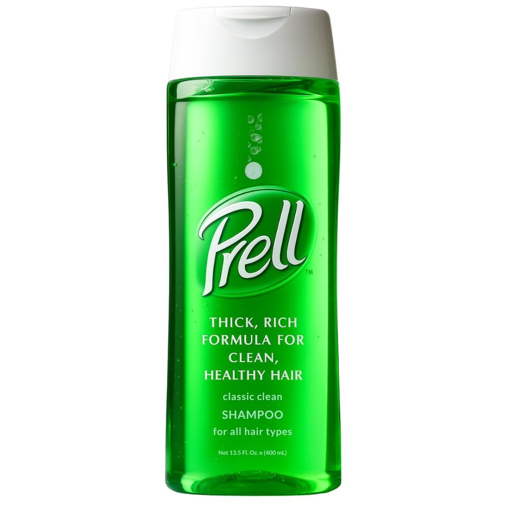 Prell Original Green Shampoo – Classic Clean Deep Cleansing Shampoo for Men & Women | 13.5 oz