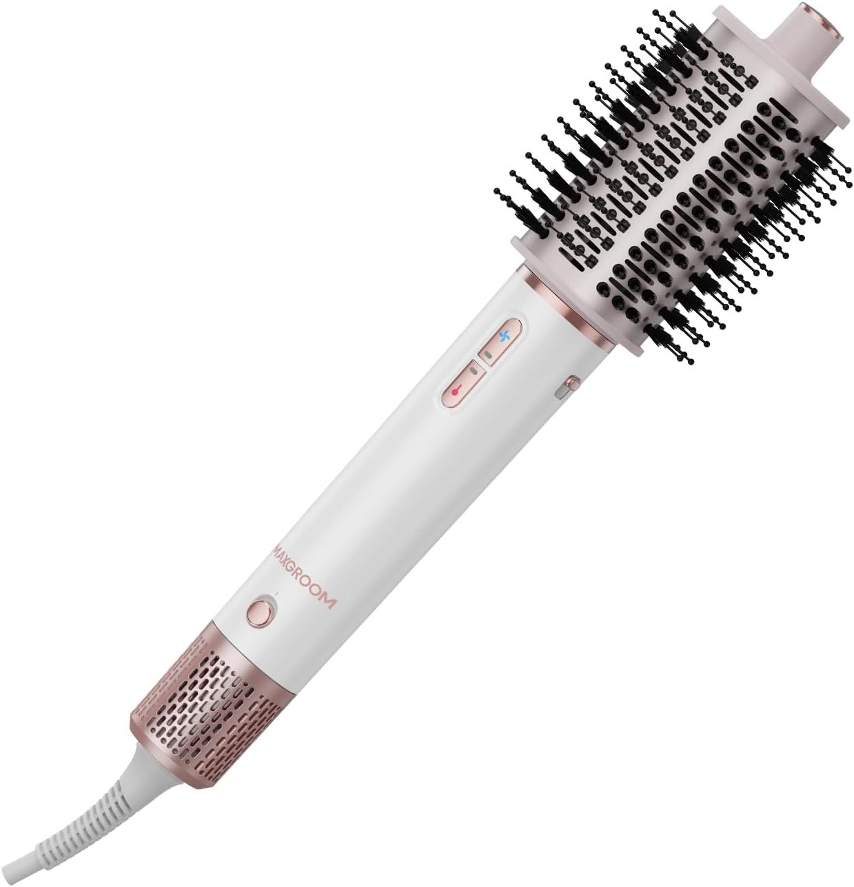 Hair Dryer Brush Volumizer, 110,000 RPM High-Speed Ionic Hair Dryer for Fast Drying, Curling, Volumizing & Straightening, 1400W, No Heat Damage Blowout Brush
