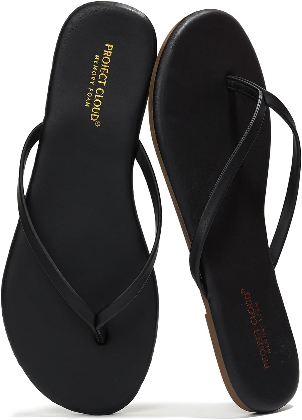 Project Cloud Filp Flops for Women Footwear- Lightweight and Memory Foam Insole Sandals for Women 2026 – Durable Non-Slip Beach Essentials Flats for Women Sandals (Foundations)