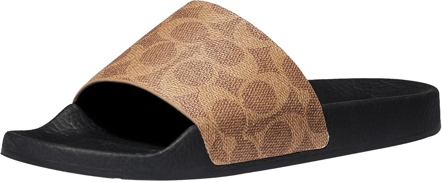 COACH Women’s Udele Coated Canvas Slides