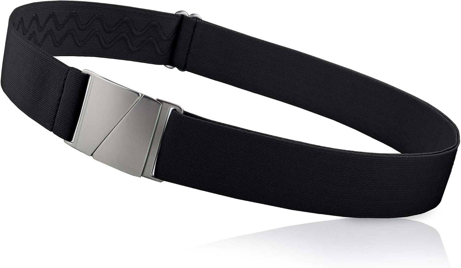ONE-BELT No Show Invisible Elastic Belts for Women & Men 1.30″ inch adjustable Non Slip Zero Bulk. Designed in USA.