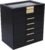 BOOVO Jewelry Box for Women, Black 6 Layer Large Jewelry Organizer with Glass Lid for Necklace, Bracelet, Earrings, Rings Storage, Jewelry Organizers and Storage for Girls Gift (Clear Black, 6 layer)