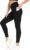 THE GYM PEOPLE Women’s Cross Waist Workout Leggings Tummy Control High Waisted Athletic Yoga Pants with Pockets