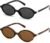 Retro Oval Sunglasses for Women Vintage 90s Y2K Trendy Designer Sun Glasses