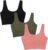 Fruit of The Loom Womens 360 Stretch Seamless Longline Sport Bra, Seamless Full-Coverage for a Natural Shape