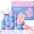 Sakura Collagen Skincare Set – 8-Piece Glass Skin Routine with Cleanser, Toner, Serum, Eye Cream, Moisturizer | Hydrating, Firming, Glowing for All Skin Types, Skin Care Gift Sets