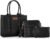 Wrangler 3Pcs Purses for Women Tote Bag Crossbody Handbag Sets with Strap