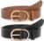 JASGOOD Women’s Leather Belts for Jeans Pants Fashion Ladies Belt with Gold Buckle