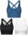 Sports Bras for Women HIigh Support, Criss-Cross Back Padded Strappy High Impact Sports Bras for Women Large Bust