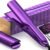 Laurenza 2-in-1 Hair Straightener & Curler, 2 Inch Plate, 8.5″ Extra-Large Ceramic Iron with 20M Anions (Purple)