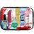 Womens Travel Toiletry Kit, 10 Travel-Size Hygiene Essentials for Bath, Shaving, Personal Care in TSA-Compliant Transparent Bag, Mini Toiletries Kit for Business, Charity, Womens Gift