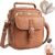 Vegan Leather Crossbody Bag for Women with 2 Straps, Small Messenger Bag with Wallet, Anti Theft Shoulder Bag