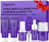Skin Care Set,6Pcs Professional Womens Teens Tighten Lift Firm Skincare,Hydrate Anti-Aging Facial Routine Kit Travel Gift Set,Birthday Christmas Secret Santa Gifts for Women Teenage Girl Wife Mom | Professional, Travel Skincare, Gift Set