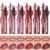 Jolilab 12Pcs Lip Set: 6 Colors Lip Liner+6 Colors Lipstick,Matte/Creamy,Smooth Creamy Texture,Long-Lasting,Bold/Nude Shades for Daily/Party, Vegan,Gift for Makeup Lovers.(Rich – Color Set B)